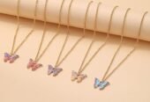 Shining Diva Fashion 5-6 Pcs Latest Stylish Butterfly Jewellery Necklace Set for Women Pendant Necklace Gifts for Girls