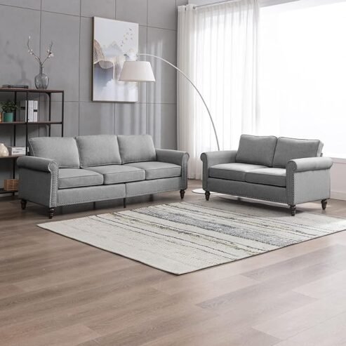 Mjkone 2 Pieces Sofa Living Room Set