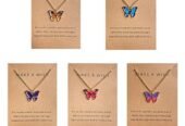 Shining Diva Fashion 5-6 Pcs Latest Stylish Butterfly Jewellery Necklace Set for Women Pendant Necklace Gifts for Girls