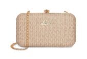 Lavie Women’s Oval Frame Clutch | Detachable Chain Sling Strap | Ladies Purse Wallet